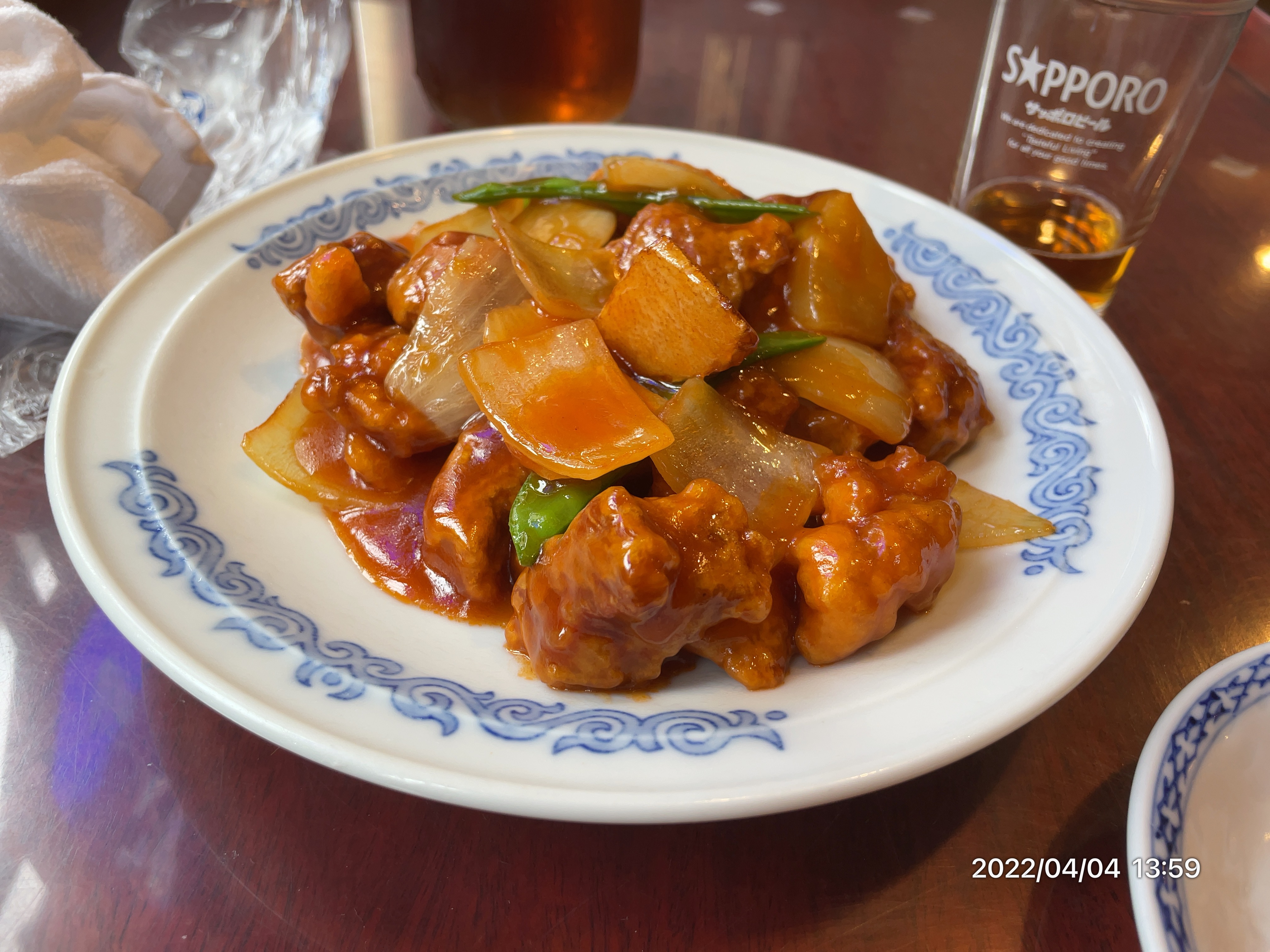 中華菜館 同發 酢豚